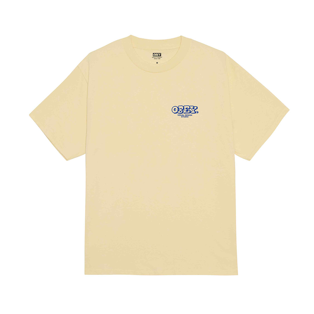 CAMISETA OBEY KNOWLEDGE & GROWTH PALE YELLOW | Mechanic