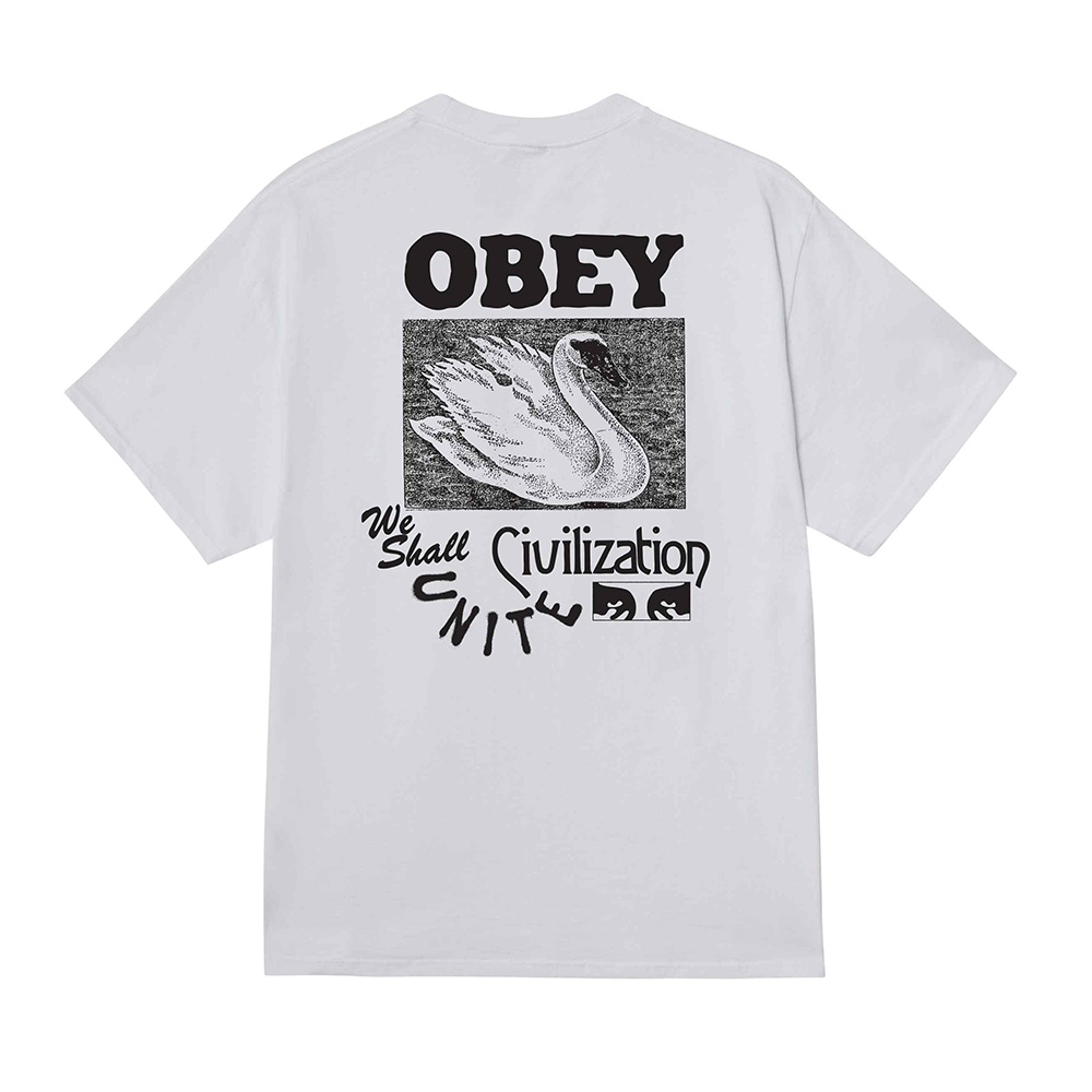 CAMISETA OBEY CIVILIZATION WHITE | Mechanic