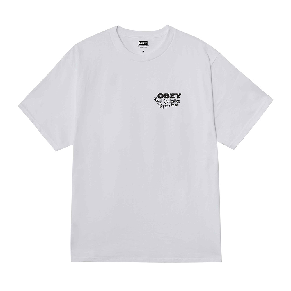 CAMISETA OBEY CIVILIZATION WHITE | Mechanic