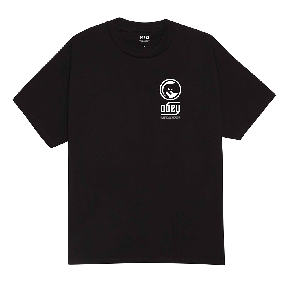 CAMISETA OBEY TRADEMARK BLACK | Mechanic