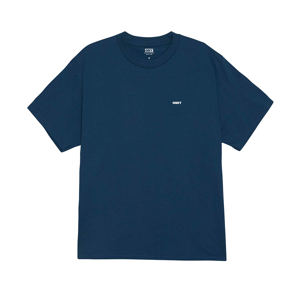 CAMISETA OBEY WORLD IN FLAMES HARBOR BLUE | Mechanic