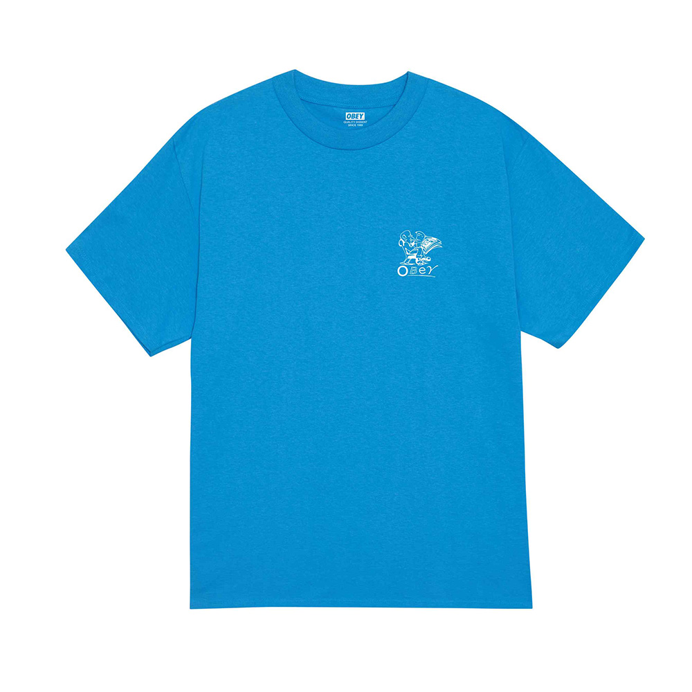 CAMISETA OBEY READER AZURE BLUE | Mechanic