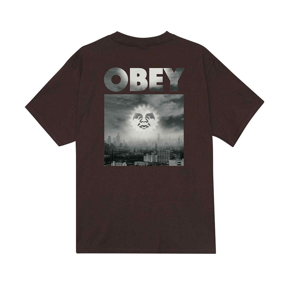 CAMISETA OBEY SMOG CITY JAVA BROWN | Mechanic