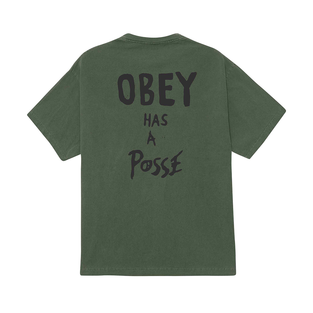 CAMISETA OBEY HAS A POSSE PIGMENT BRONZE GREEN | Mechanic
