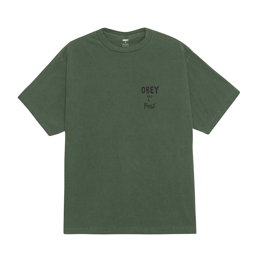 CAMISETA OBEY HAS A POSSE PIGMENT BRONZE GREEN | Mechanic