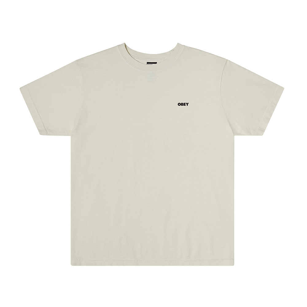 CAMISETA OBEY BOLD ICON FACE PIGMENT CHALK WHITE | Mechanic