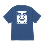 CAMISETA OBEY BOLD ICON FACE PIGMENT DARK DENIM | Mechanic