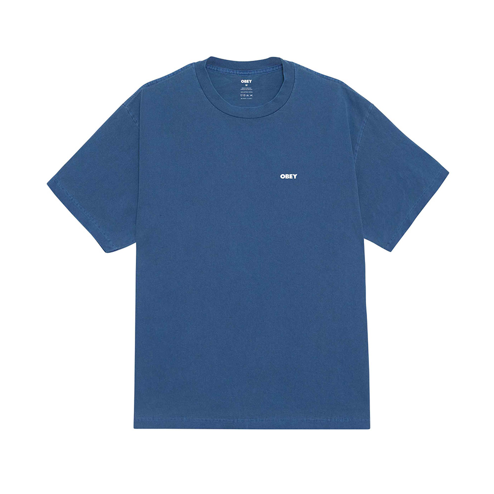 CAMISETA OBEY BOLD ICON FACE PIGMENT DARK DENIM | Mechanic