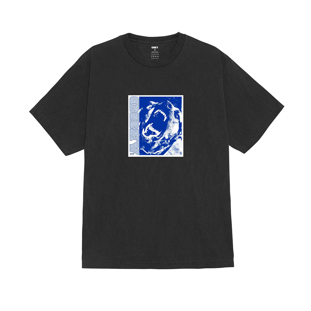 CAMISETA OBEY STAY BACK PIGMENT DUSTY BLACK | Mechanic