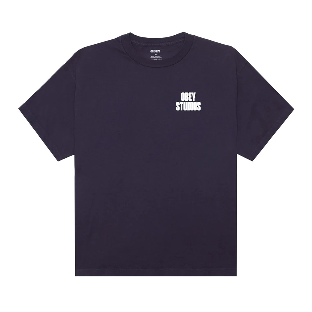 CAMISETA OBEY STAMPED PIGMENT PURPLE VELVET | Mechanic