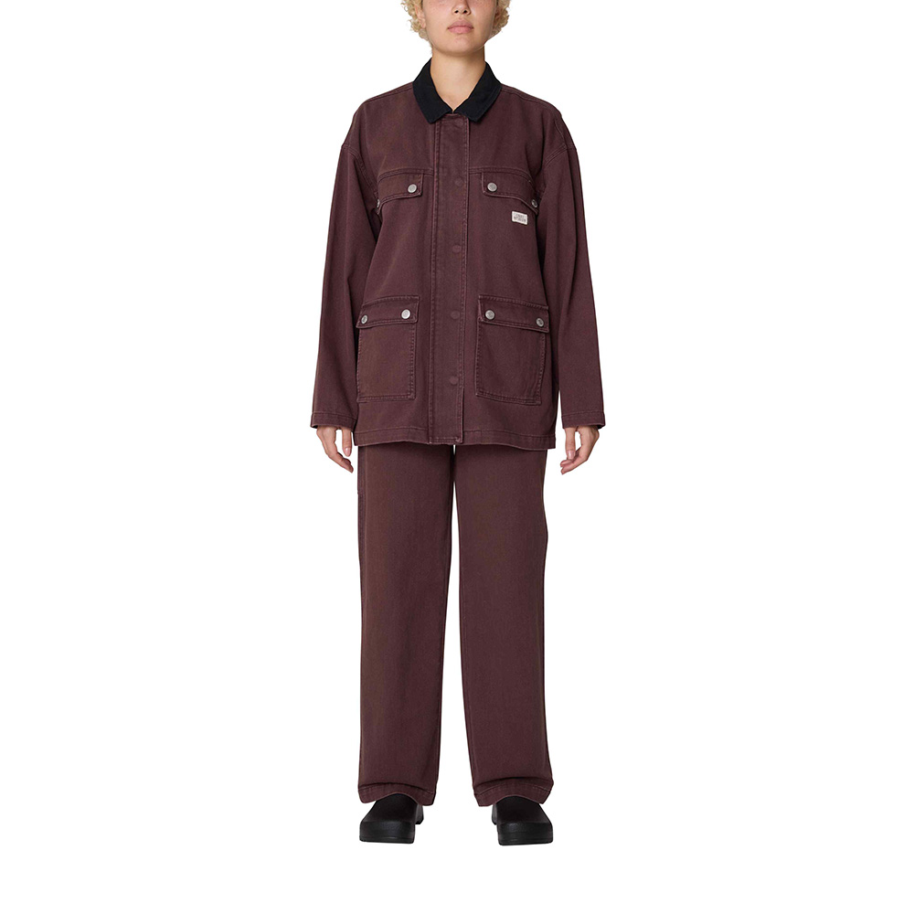 CHAQUETA OBEY FRITZ JACKET CHOCOLATE FADED WASH | Mechanic