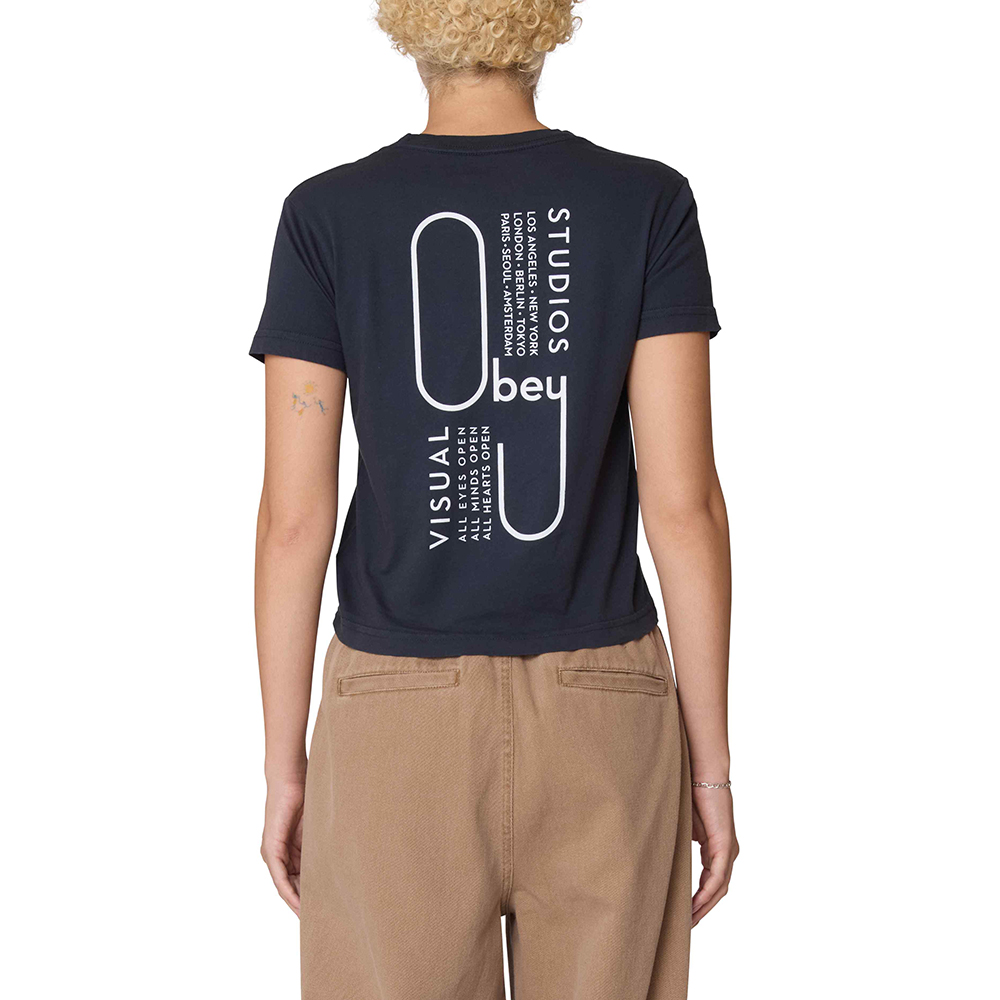 CAMISETA OBEY VISUAL STUDIOS BLACK | Mechanic