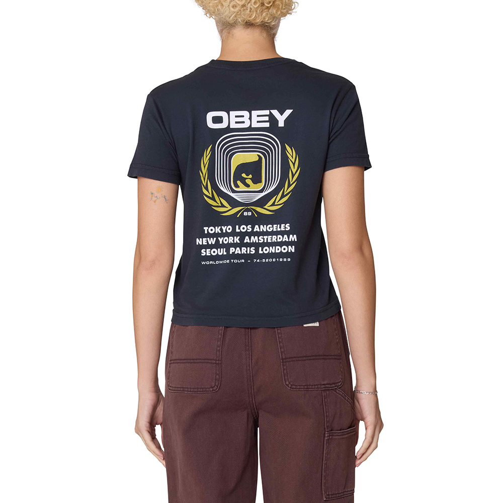 CAMISETA OBEY ICON EYE WREATH BLACK | Mechanic