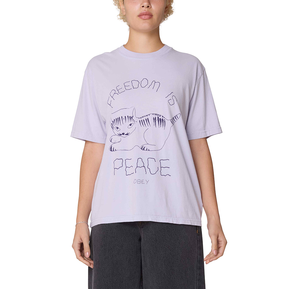 CAMISETA OBEY FREEDOM IS PEACE WHITE | Mechanic