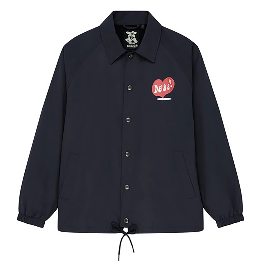 CHAQUETA DEUS EX-MACHINA DEEP CUT COACH JACKET BLACK | Mechanic