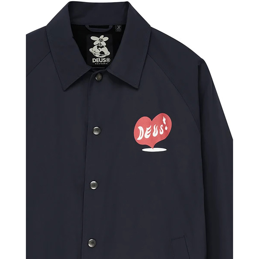 CHAQUETA DEUS EX-MACHINA DEEP CUT COACH JACKET BLACK | Mechanic